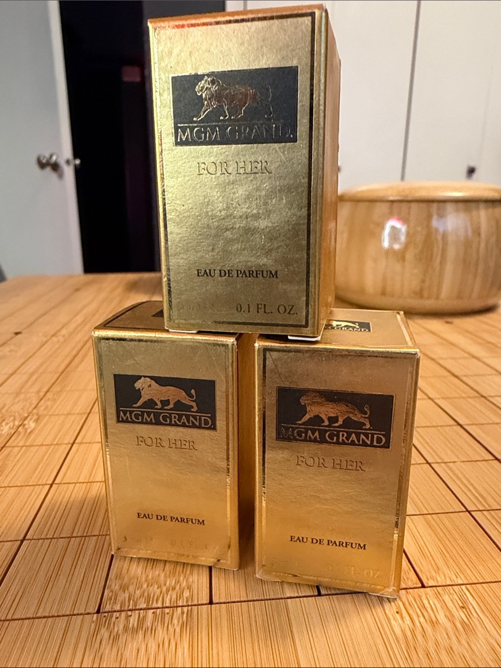 MGM Grand For Her Eau de Parfum - Gold Set of 3